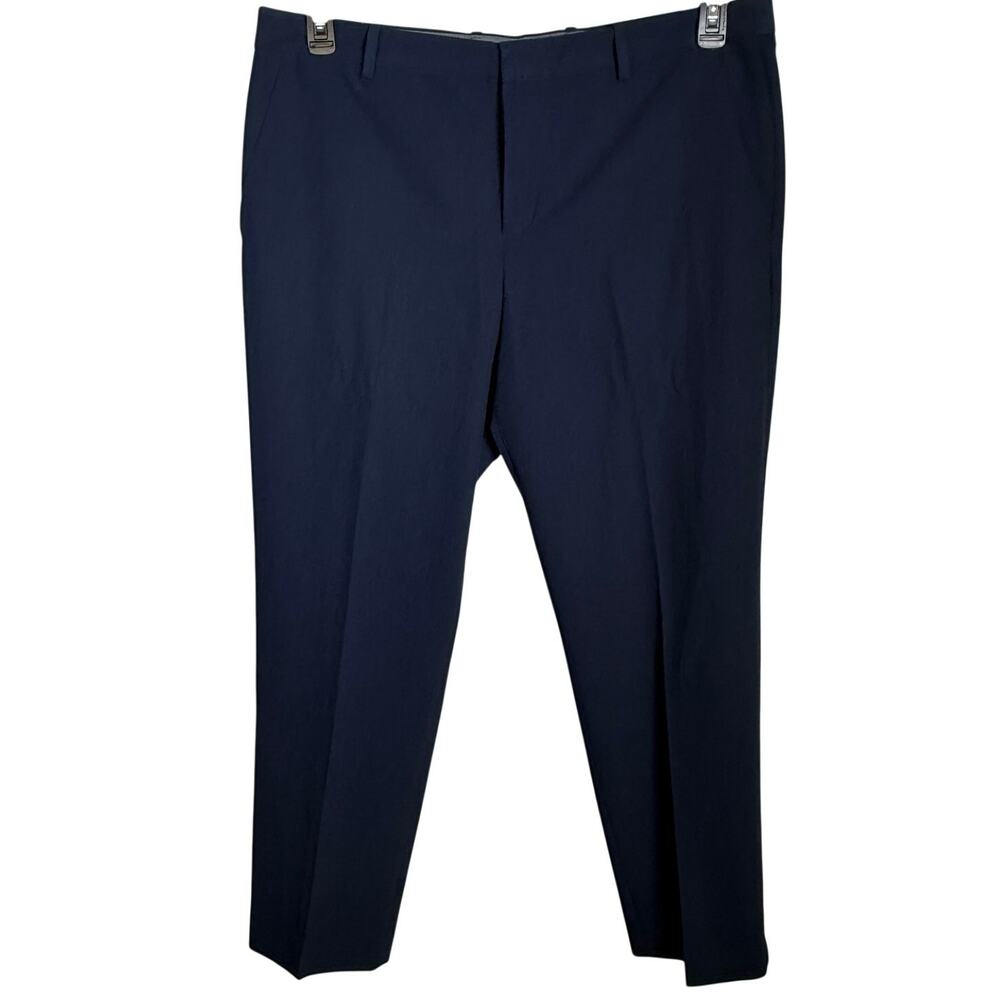 Perry Ellis Portfolio Men's Modern-Fit Stretch  Resolution Pants Navy 38x30 $95